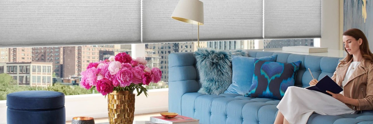 Duette® Honeycomb Shades Near Novato, California (CA), that reduce home energy bills and offer custom styles.