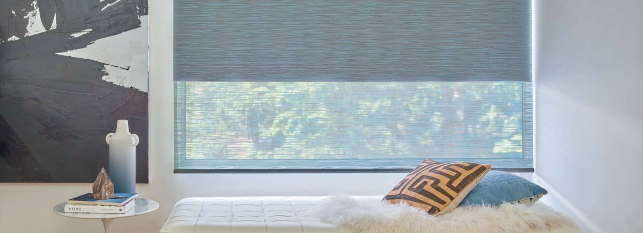 Adding Hunter Douglas roller shades to homes near Novato, California (CA), for a modern look.