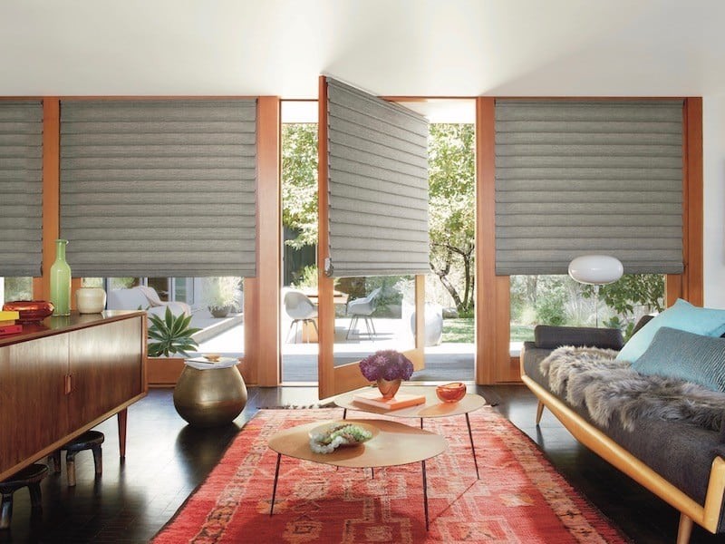 Adding Vignette® Modern Roman Shades near Novato, California (CA), for light control.