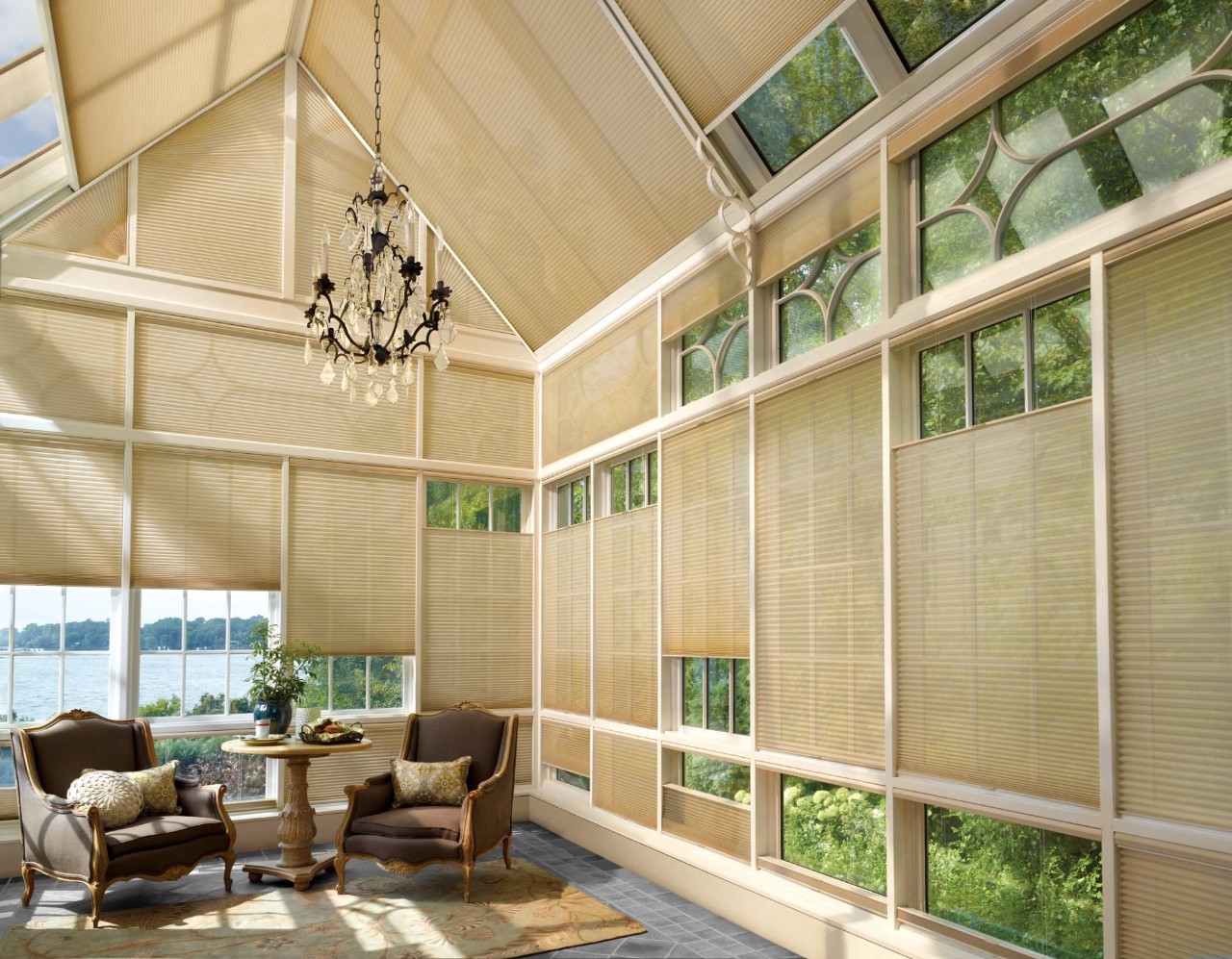 Hunter Douglas Duette® Cellular Shades for skylights near Novato, California (CA)